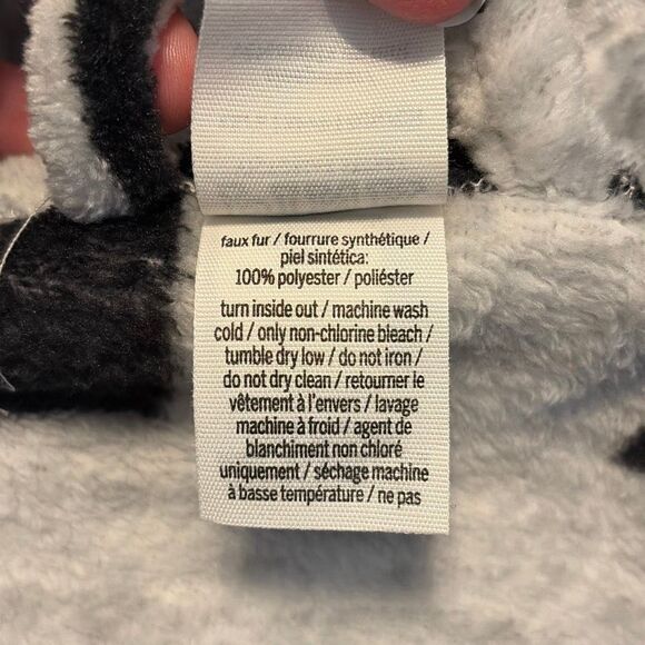 PINK Victoria’s Secret Gray Black Soft Bath Robe XS - Picture 5 of 5